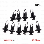 กิ๊บกันชนหน้า ขอบใหญ่ 10 ตัว สีดำ สำหรับ Toyota AE100 AE101 EE100 Sedan